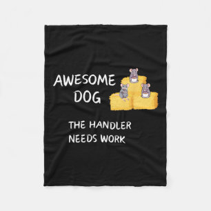 Couverture Polaire Byrn Hunt - Café - Un Chien Awesome A Besoin De Tr