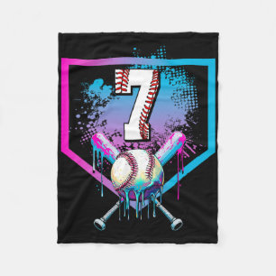 Couverture Polaire Bysebyll Drip 7e anniversaire Home Plate Garçons J