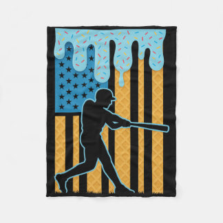 Couverture Polaire Bysebyll Dripping Ice Cream Drip Youth Drapeau Amé