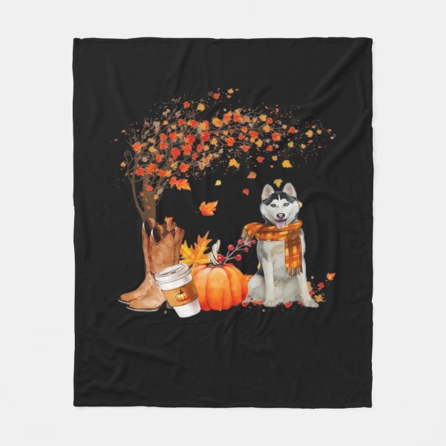 Couverture Polaire C’est l’automne Y’all Dog Thanksgiving Halloween A (Devant)