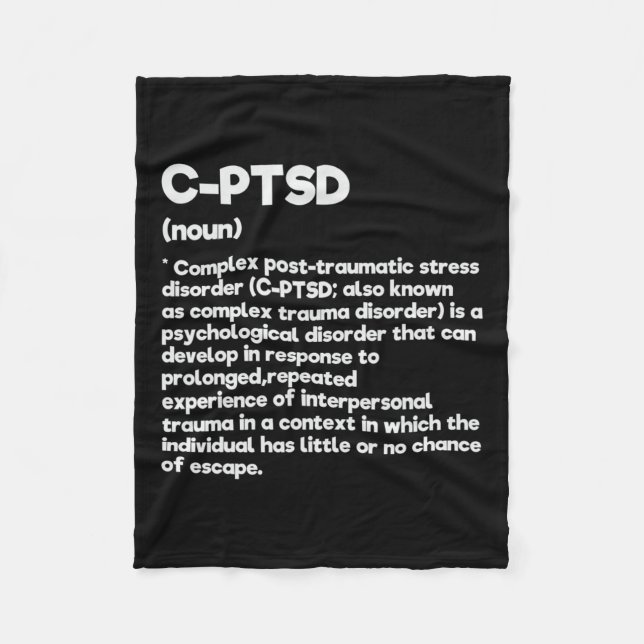 Couverture Polaire C-ptsd Définition Sensibilisation au stress Posttr (Devant)