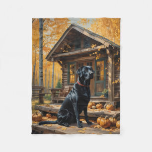 Couverture Polaire Cabine du journal de l'extracteur Black Labrador A