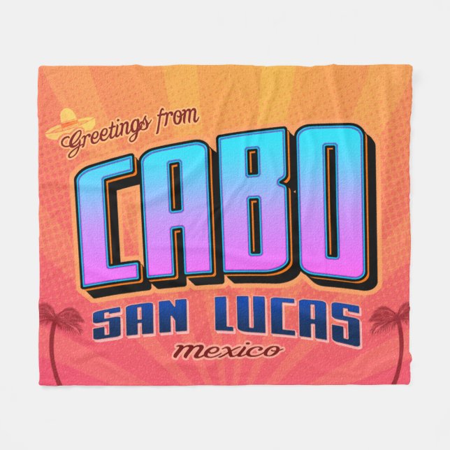 Couverture Polaire Cabo San Lucas Baja Mexico Blanket (Devant (Horizontal))