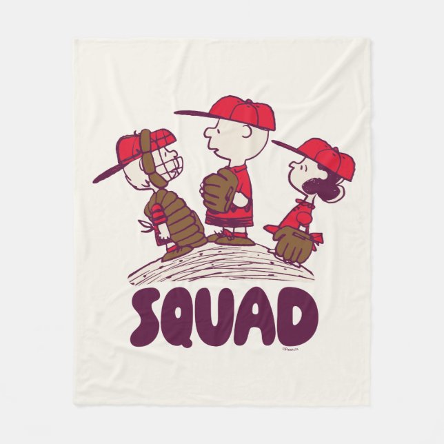 Couverture Polaire cacahuètes | Équipe de baseball (Devant)