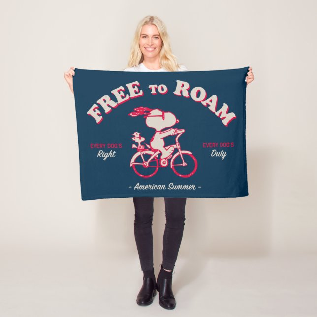 Couverture Polaire cacahuètes | Été Américain Libre À Roam (En situation)