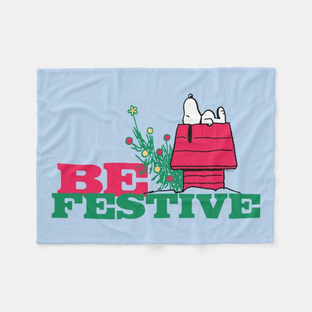 Couverture Polaire cacahuètes | Être festif (Devant (Horizontal))