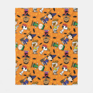 Couverture Polaire cacahuètes Happy Halloween Motif