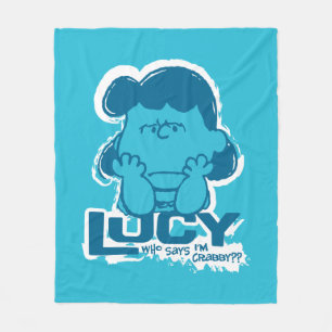 Couverture Polaire cacahuètes Lucy Who Says I'm Crabby? ?