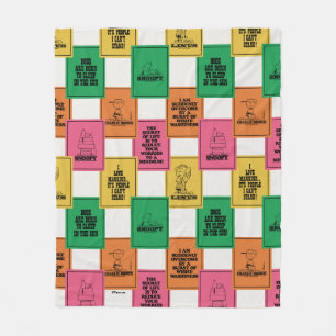 Couverture Polaire cacahuètes Motif Colorblock amusant
