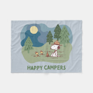 Couverture Polaire cacahuètes   Site du camp de Snoopy & Woodstock