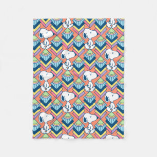 Couverture Polaire cacahuètes   Snoopy Deco Dreams Motif