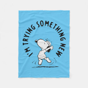 Couverture Polaire cacahuètes Snoopy Essayer Quelque Chose De Nouve