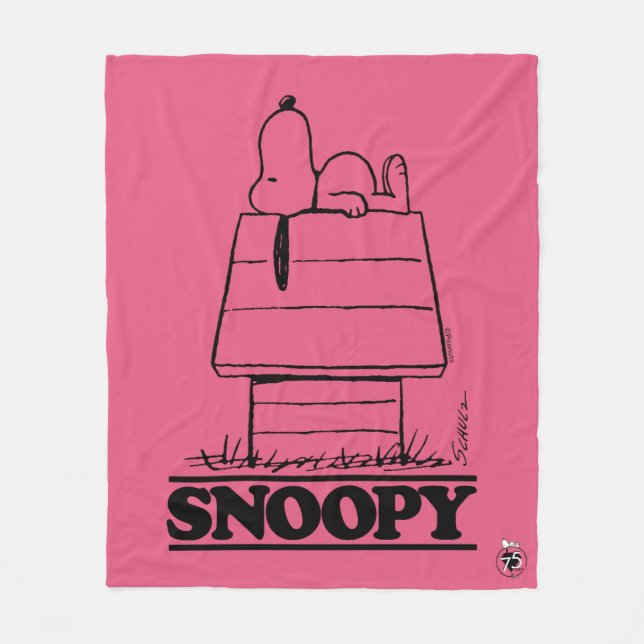 Couverture Polaire cacahuètes | Snoopy Le Secret À La Vie (Devant)