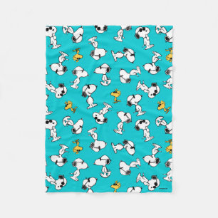 Couverture Polaire cacahuètes Snoopy & Lunettes de soleil Motif