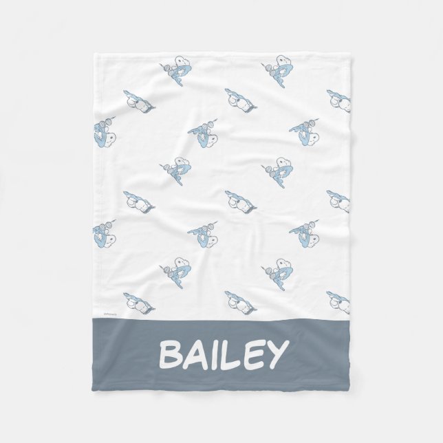 Couverture Polaire cacahuètes | Snoopy Nap Time Motif (Devant)