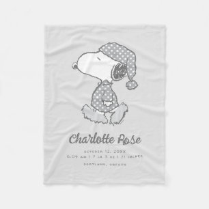 Couverture Polaire cacahuètes   Snoopy Polka Dot Pajamas Baby