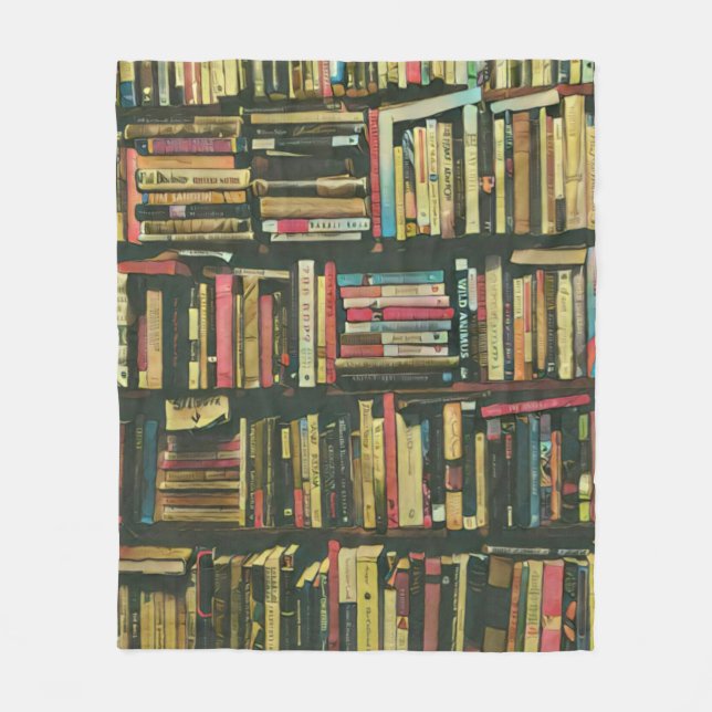 Couverture Polaire cadeau amoureux de bibliothèque cool (Devant)