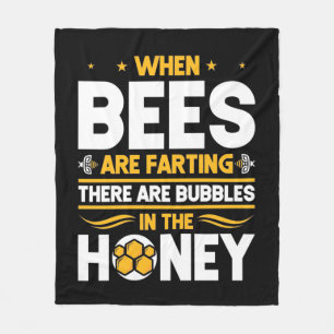 Couverture Polaire Cadeau apiculteur Quand les abeilles sont en tra