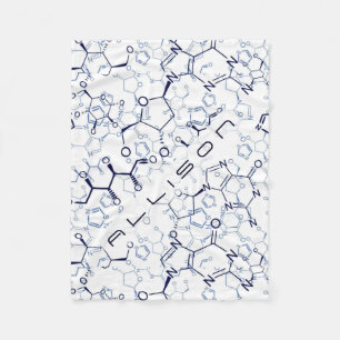 Couverture Polaire Cadeau chimique personnalisé de symboles de chimi