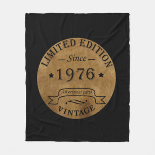 Couverture Polaire Cadeau d'anniversaire 50 ans millésime 1976