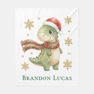 Couverture Polaire Cadeau d'anniversaire de dinosaure de Noël