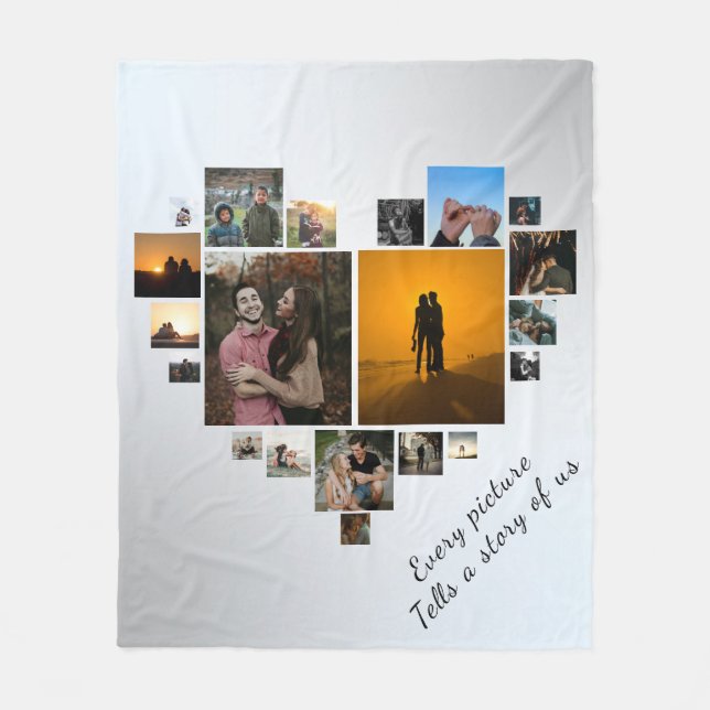 Couverture Polaire Cadeau d'anniversaire Mariage personnalisé (Devant)