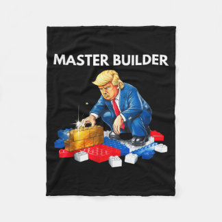 Couverture Polaire Cadeau de blocs de construction de maître construc