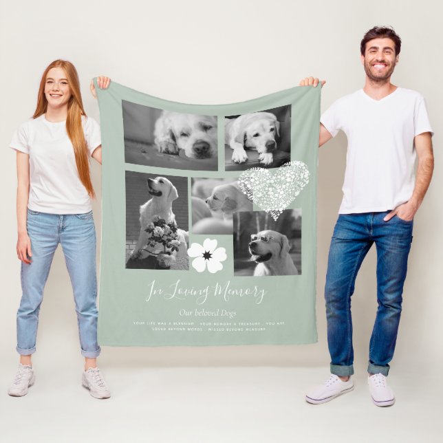 Couverture Polaire Cadeau de conservation mémorial de chien sentiment (En situation)