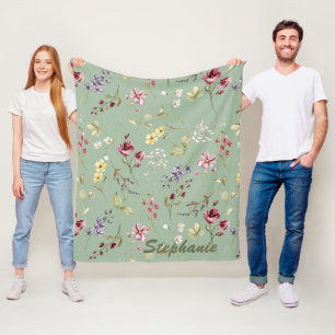 Couverture Polaire Cadeau de demoiselle d'honneur personnalisé avec n