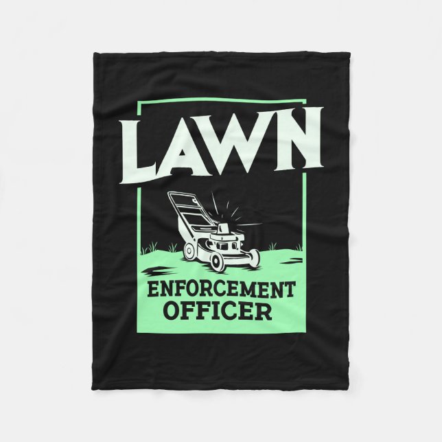 Couverture Polaire Cadeau de jardinage de gazon (Devant)