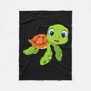 Couverture Polaire Cadeau de la petite tortue de mer