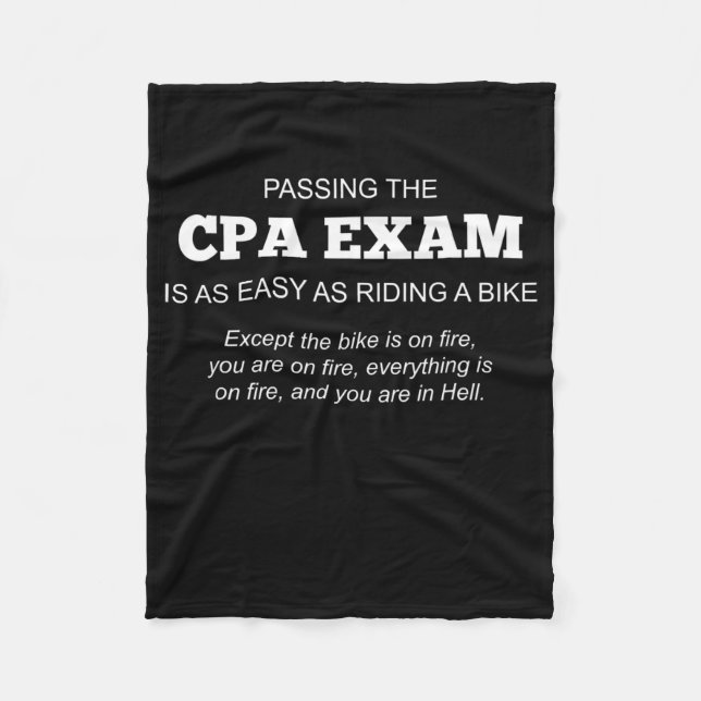Couverture Polaire Cadeau de l'examen CPA certifié (Devant)