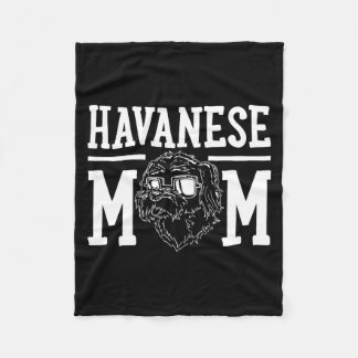 Couverture Polaire Cadeau de maman pour chien Havanais