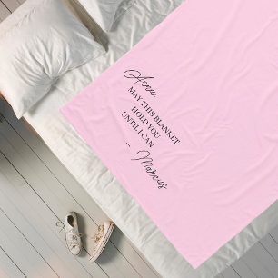 Couverture Polaire Cadeau de relation longue distance pour fillette a