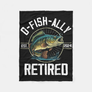 Couverture Polaire Cadeau de retraite de pêcheur O-poisson-iellement