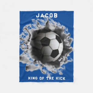 Couverture Polaire Cadeau de soccer personnalisé