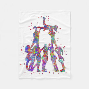 Couverture Polaire Cadeau du propriétaire Cheerleader   Anniversaire