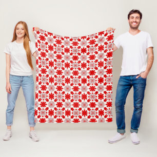 Couverture Polaire Cadeau Flocon de Neige Saisonnière pour la Décorat