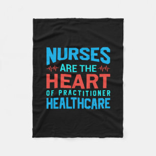 Couverture Polaire Cadeau infirmière Les Infirmières Sont Le Coeur