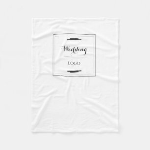 Couverture Polaire Cadeau Personnalisé Élégant de Mariage Moderne sur