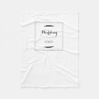 Couverture Polaire Cadeau Personnalisé Élégant de Mariage Moderne sur
