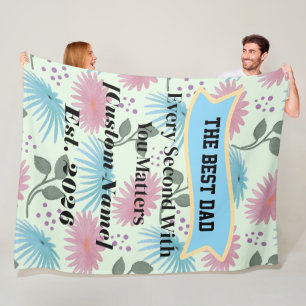 Couverture Polaire Cadeau personnalisé pour papa Cadeau de la fête de