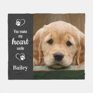 Couverture Polaire Cadeau photo personnalisé pour amateur de chiens