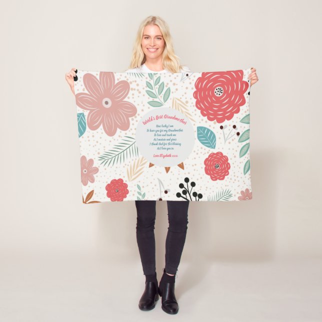 Couverture Polaire CADEAU - Poèmes grand-mère de petits-enfants - PER (En situation)