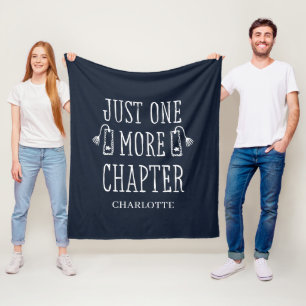 Couverture Polaire Cadeau pour amateur de livres Citation drôle Navy