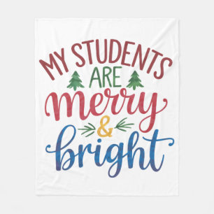 Couverture Polaire Cadeau pour Enseignant Mes Élèves Sont Joyeux &