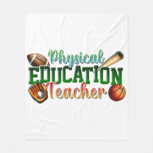 Couverture Polaire Cadeau pour enseignant Professeur d'éducation ph