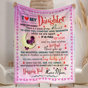 Couverture Polaire Cadeau pour fille, pour Anniversaire Toison Blanke