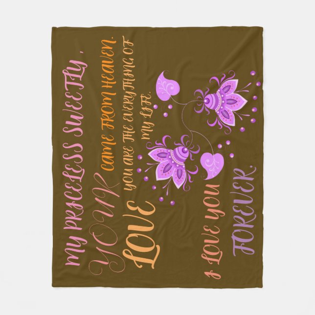 COUVERTURE POLAIRE CADEAU POUR LE NOUVEL AN, ANNIVERSAIRE, VALENTINE, (Devant)
