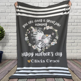 Couverture Polaire Cadeau pour maman le jour de la fête des mères ┘ m